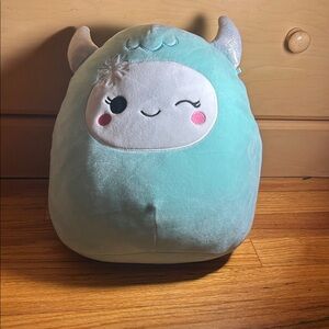 Squishmallows Aqua and White Plush Toy
